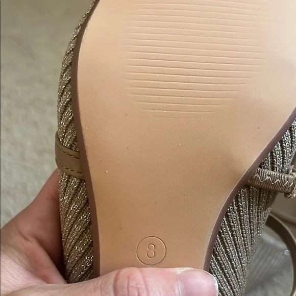 Women's Beige Block heel Mules - Picture 5 of 6